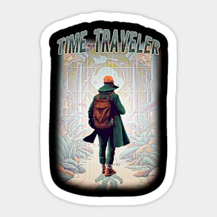 Time traveler art Sticker